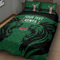 Custom Kenya Rugby Quilt Bed Set 2024 Go Champions Simbas - Green