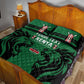 Custom Kenya Rugby Quilt Bed Set 2024 Go Champions Simbas - Green