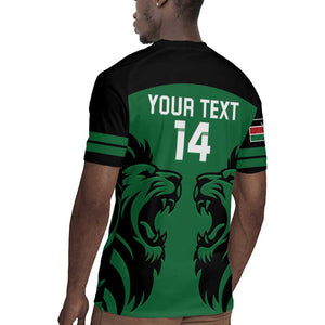 Custom Kenya Rugby Rugby Jersey 2024 Go Champions Simbas - Green