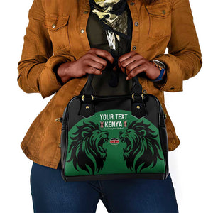 Custom Kenya Rugby Shoulder Handbag 2024 Go Champions Simbas - Green