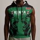 Custom Kenya Rugby Sleeveless Hoodie 2024 Go Champions Simbas - Green - African Pride