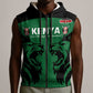 Custom Kenya Rugby Sleeveless Zip Hoodie 2024 Go Champions Simbas - Green - African Pride