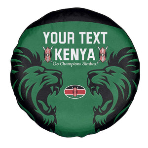 Custom Kenya Rugby Spare Tire Cover 2024 Go Champions Simbas - Green