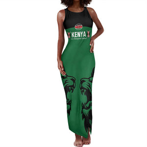 Custom Kenya Rugby Tank Maxi Dress 2024 Go Champions Simbas - Green