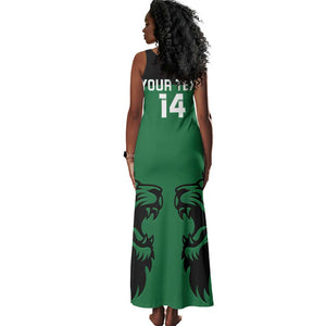 Custom Kenya Rugby Tank Maxi Dress 2024 Go Champions Simbas - Green