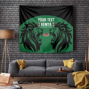 Custom Kenya Rugby Tapestry 2024 Go Champions Simbas - Green