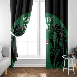 Custom Kenya Rugby Window Curtain 2024 Go Champions Simbas - Green