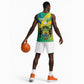 Presonalised Gabon Basketball Jersey Coat Of Arms With Flag Gradient Style LT14