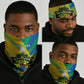 Presonalised Gabon Neck Gaiter Coat Of Arms Flag Gradient Style LT14