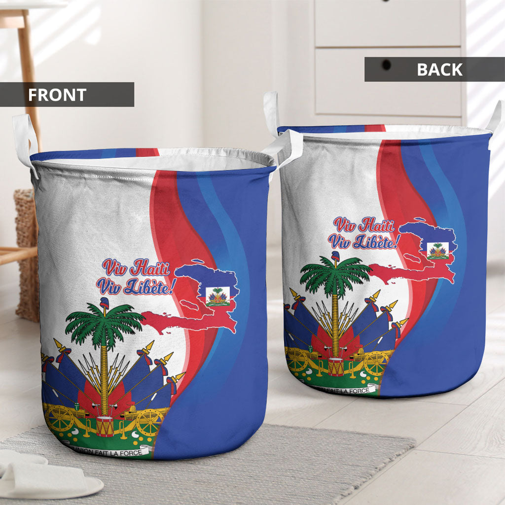 Haiti Independence Day Laundry Basket 1804 Viv Haiti Viv Libete