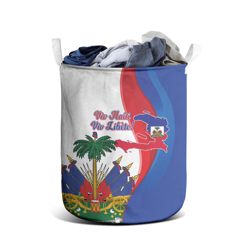 Haiti Independence Day Laundry Basket 1804 Viv Haiti Viv Libete