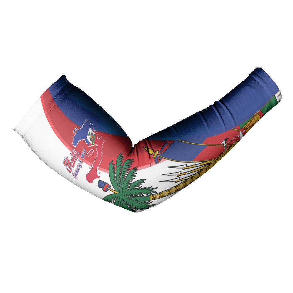 Haiti Independence Day Arm Sleeves 1804 Viv Haiti Viv Libete