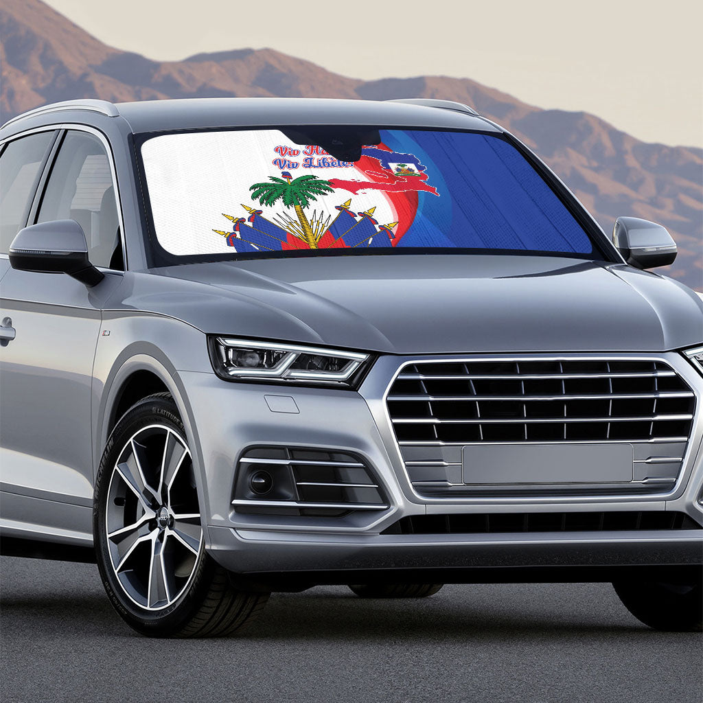 Haiti Independence Day Auto Sun Shade 1804 Viv Haiti Viv Libete