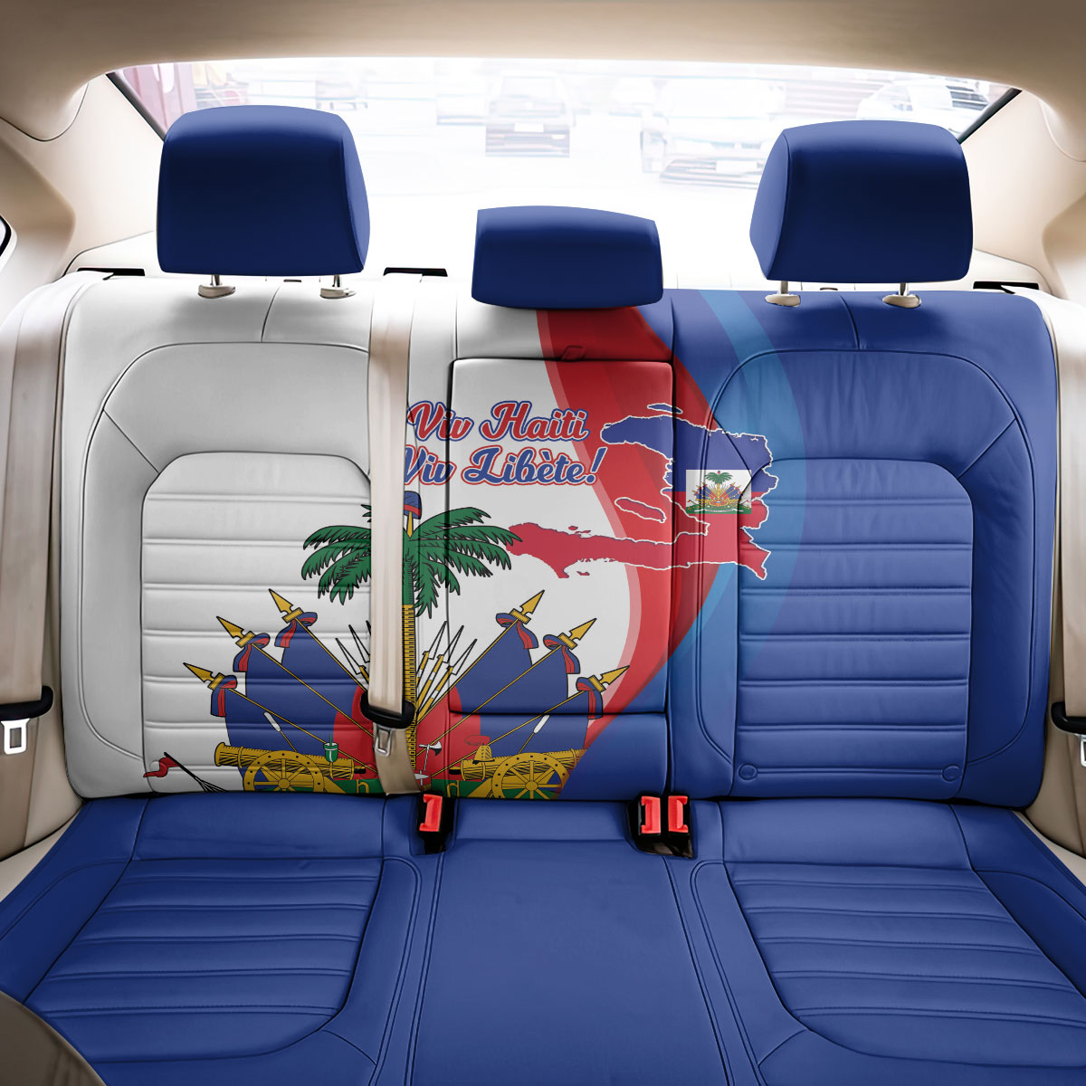 Haiti Independence Day Back Car Seat Cover 1804 Viv Haiti Viv Libete