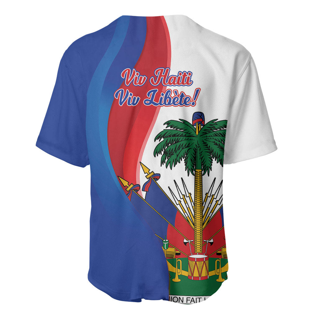 Haiti Independence Day Baseball Jersey 1804 Viv Haiti Viv Libete