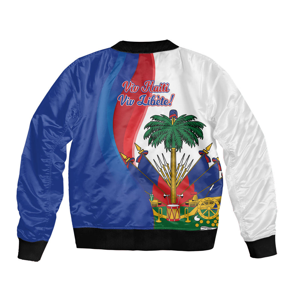 Haiti Independence Day Bomber Jacket 1804 Viv Haiti Viv Libete