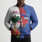 Haiti Independence Day Bomber Puffer Jacket 1804 Viv Haiti Viv Libete