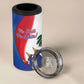 Haiti Independence Day 4 in 1 Can Cooler Tumbler 1804 Viv Haiti Viv Libete