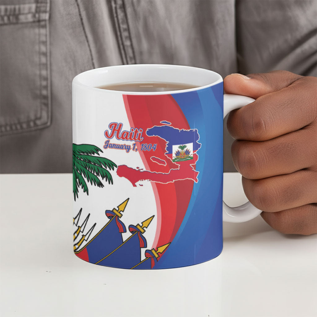 Haiti Independence Day Ceramic Mug 1804 Viv Haiti Viv Libete