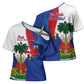 Haiti Independence Day Cross Shoulder Shirt 1804 Viv Haiti Viv Libete