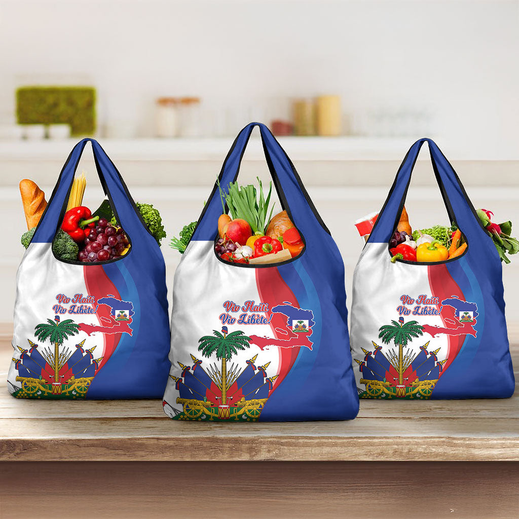 Haiti Independence Day Grocery Bag 1804 Viv Haiti Viv Libete