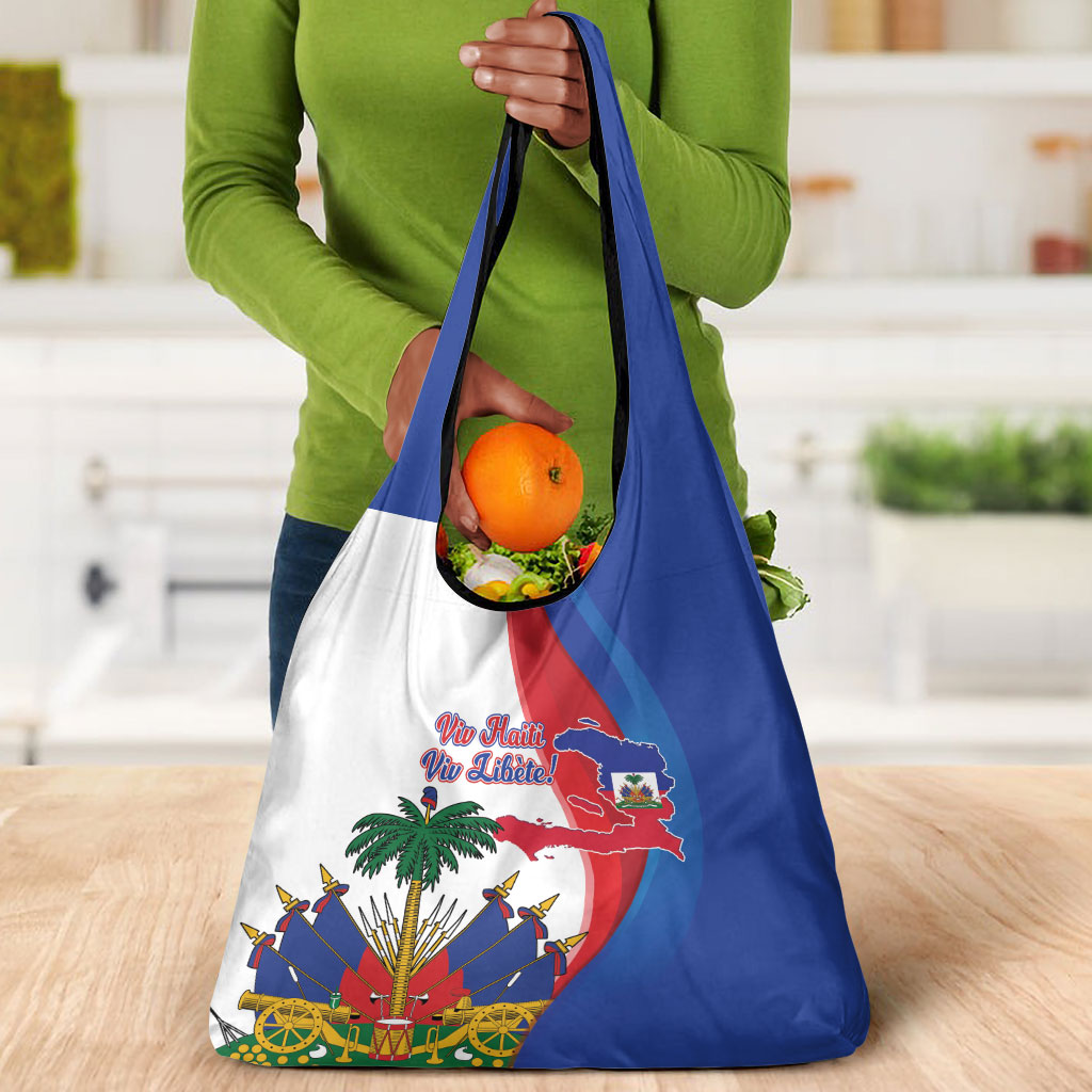 Haiti Independence Day Grocery Bag 1804 Viv Haiti Viv Libete