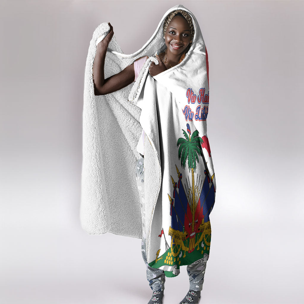 Haiti Independence Day Hooded Blanket 1804 Viv Haiti Viv Libete