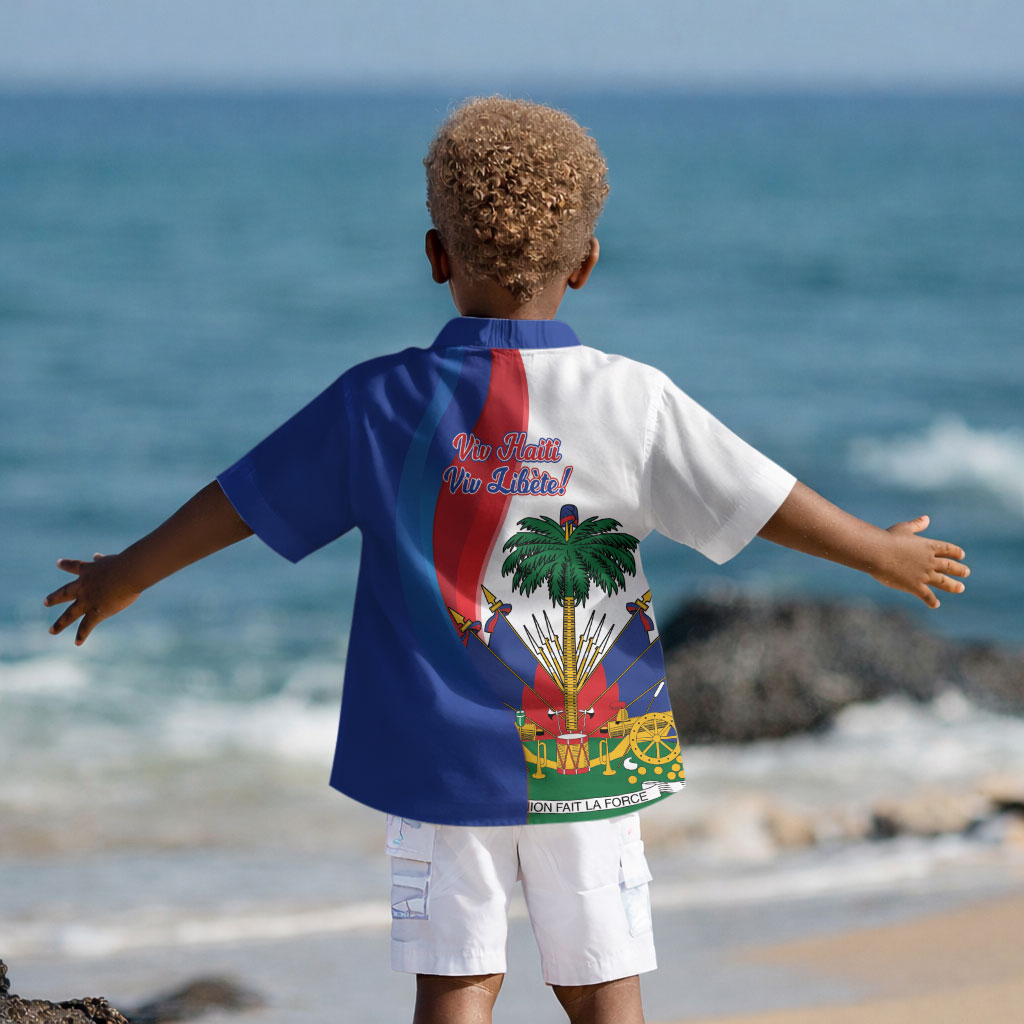Haiti Independence Day Kid Hawaiian Shirt 1804 Viv Haiti Viv Libete