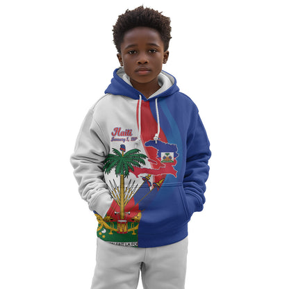 Haiti Independence Day Kid Hoodie 1804 Viv Haiti Viv Libete