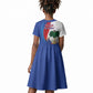 Haiti Independence Day Kid Short Sleeve Dress 1804 Viv Haiti Viv Libete