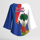Haiti Independence Day Kimono Sleeve Blouse 1804 Viv Haiti Viv Libete