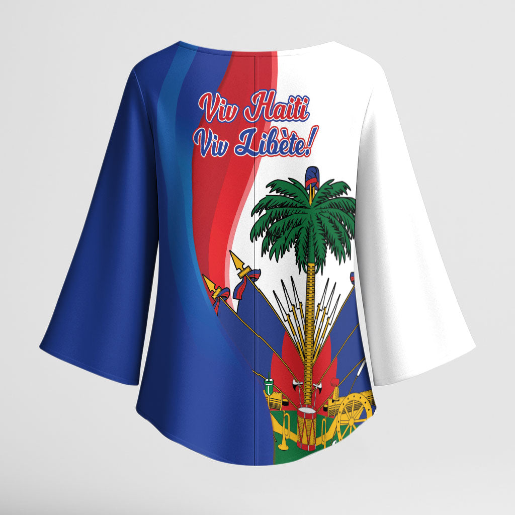 Haiti Independence Day Kimono Sleeve Blouse 1804 Viv Haiti Viv Libete