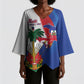 Haiti Independence Day Kimono Sleeve Blouse 1804 Viv Haiti Viv Libete