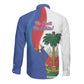 Haiti Independence Day Long Sleeve Button Shirt 1804 Viv Haiti Viv Libete