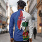 Haiti Independence Day Long Sleeve Button Shirt 1804 Viv Haiti Viv Libete
