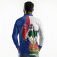 Haiti Independence Day Long Sleeve Polo Shirt 1804 Viv Haiti Viv Libete
