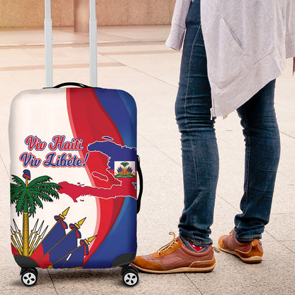 Haiti Independence Day Luggage Cover 1804 Viv Haiti Viv Libete