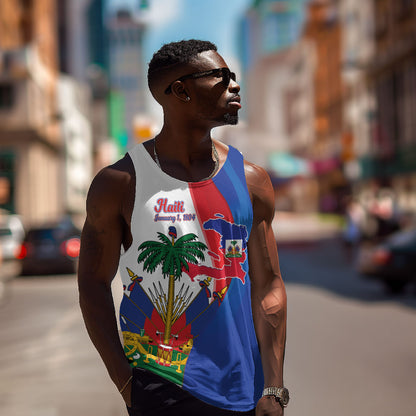 Haiti Independence Day Men Tank Top 1804 Viv Haiti Viv Libete