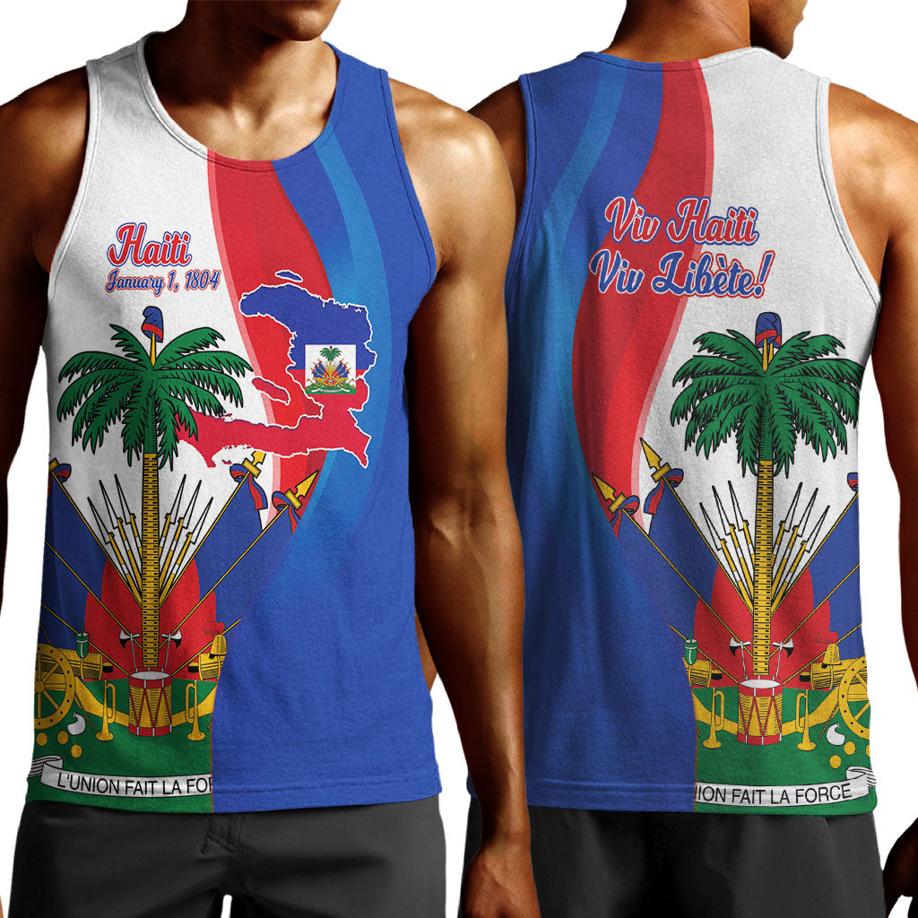 Haiti Independence Day Men Tank Top 1804 Viv Haiti Viv Libete