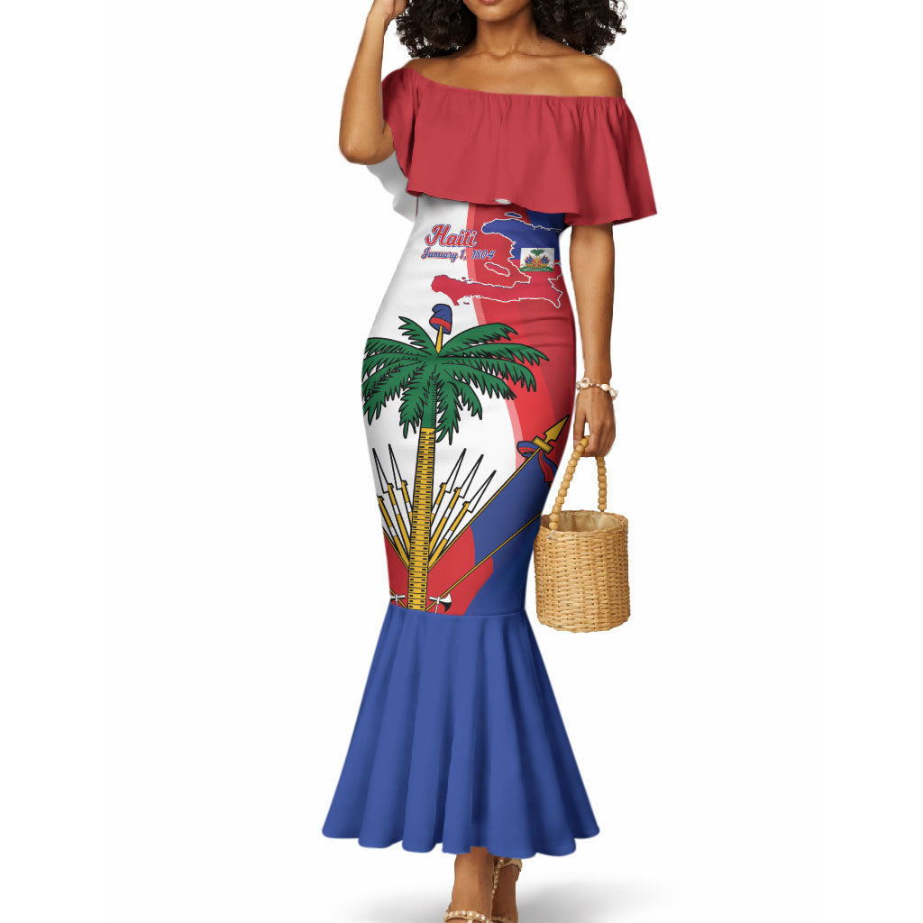 Haiti Independence Day Mermaid Dress 1804 Viv Haiti Viv Libete