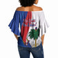 Haiti Independence Day Off Shoulder Wrap Waist Top 1804 Viv Haiti Viv Libete