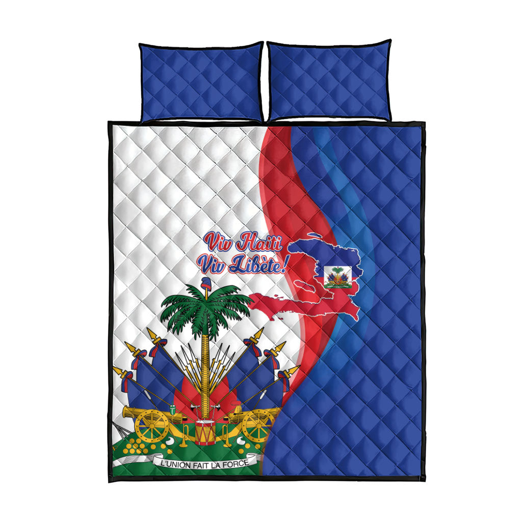 Haiti Independence Day Quilt Bed Set 1804 Viv Haiti Viv Libete