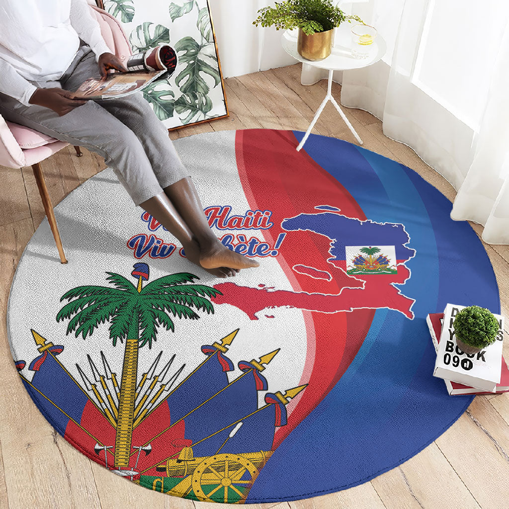 Haiti Independence Day Round Carpet 1804 Viv Haiti Viv Libete