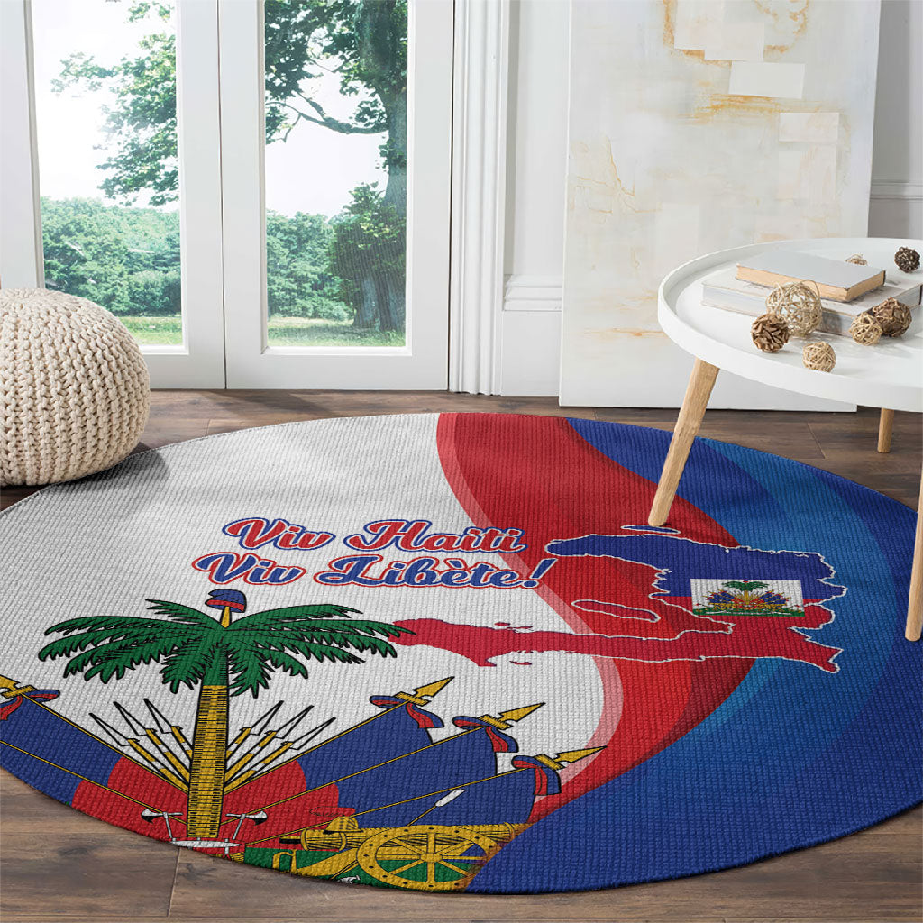 Haiti Independence Day Round Carpet 1804 Viv Haiti Viv Libete