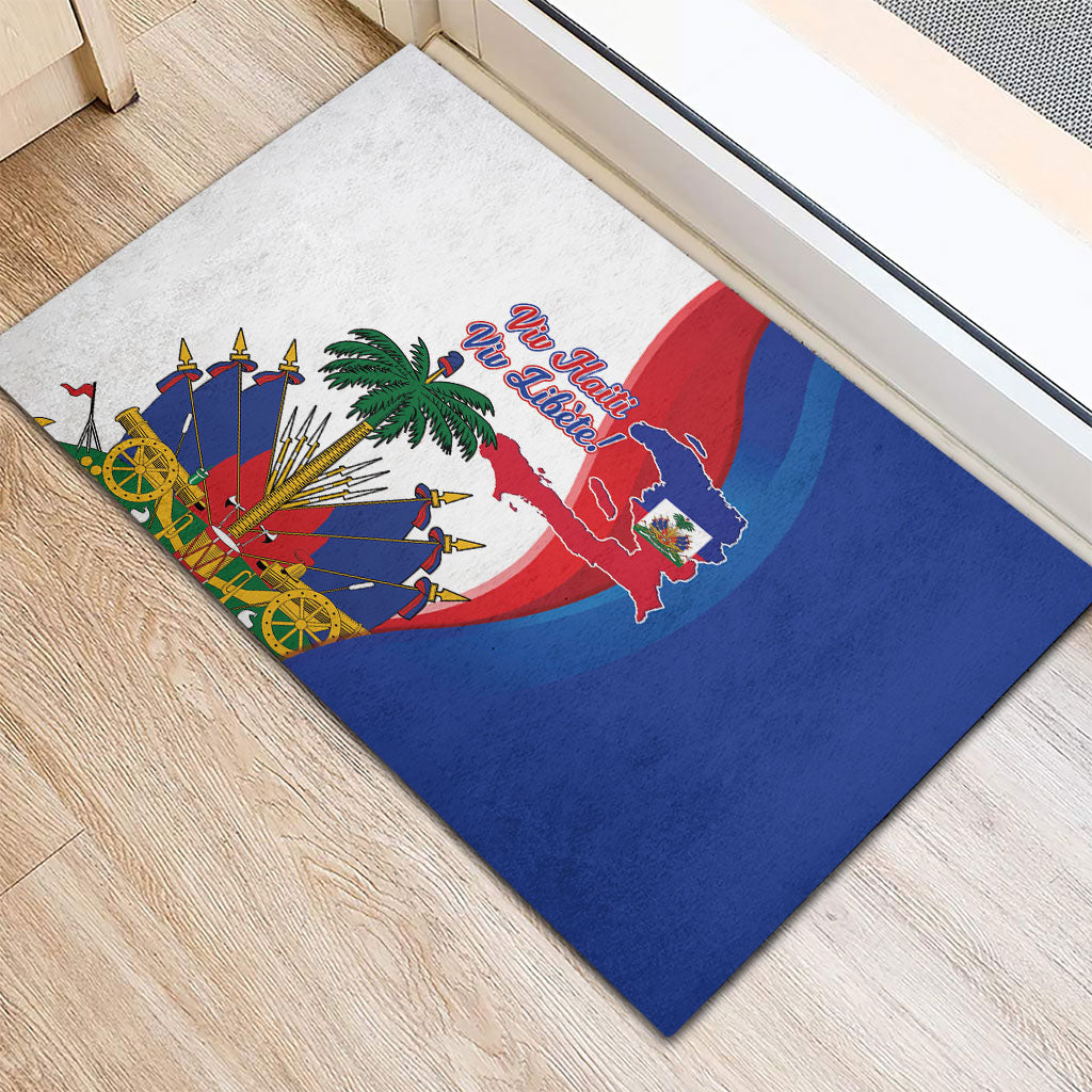 Haiti Independence Day Rubber Doormat 1804 Viv Haiti Viv Libete