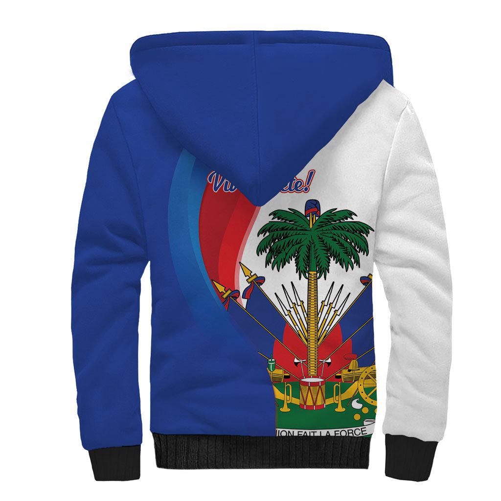 Haiti Independence Day Sherpa Hoodie 1804 Viv Haiti Viv Libete