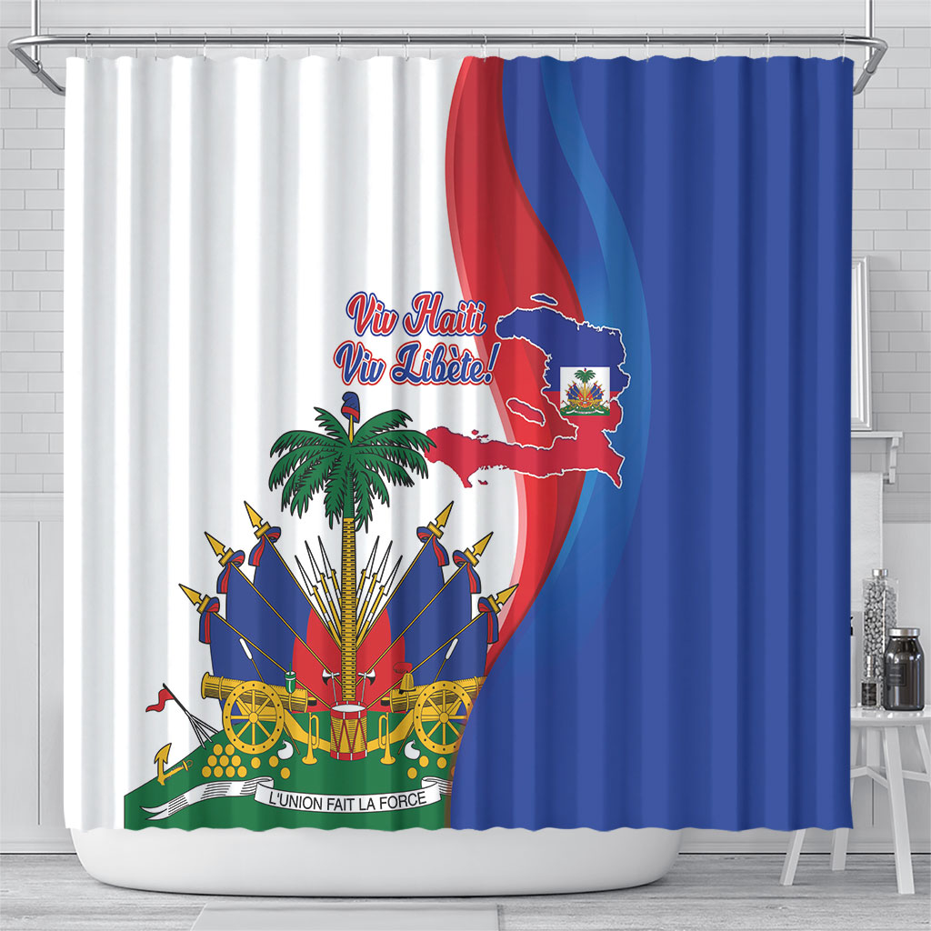 Haiti Independence Day Shower Curtain 1804 Viv Haiti Viv Libete