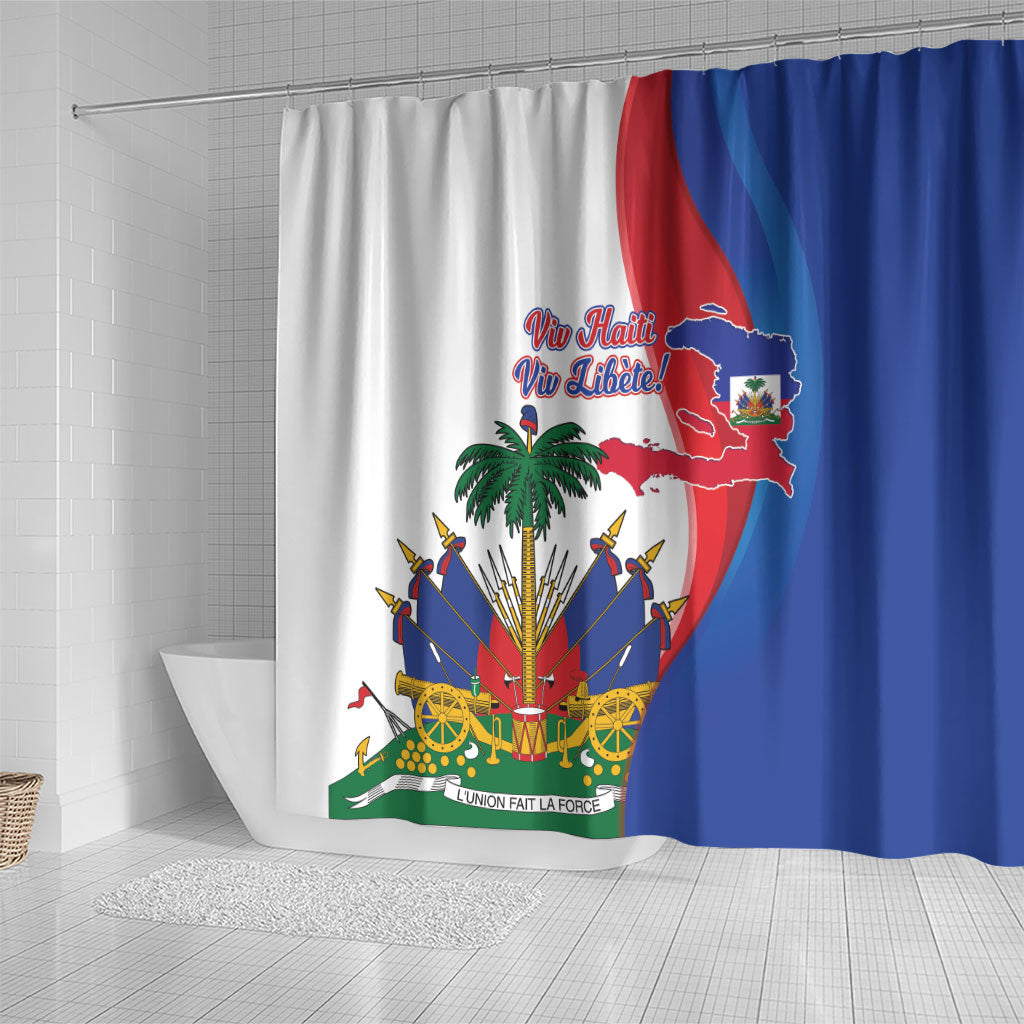 Haiti Independence Day Shower Curtain 1804 Viv Haiti Viv Libete
