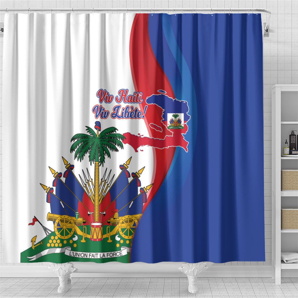 Haiti Independence Day Shower Curtain 1804 Viv Haiti Viv Libete