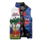 Haiti Independence Day Sleeveless Puffer Jacket 1804 Viv Haiti Viv Libete